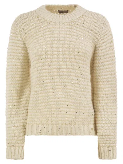 HERNO HERNO ALPACA-BLEND JUMPER WITH SEQUINS