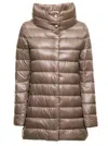 Herno Ameli Midi Down Jacket In Neutral