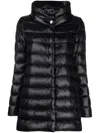 Herno Black A-shape 'amelia' Down Jacket In Black