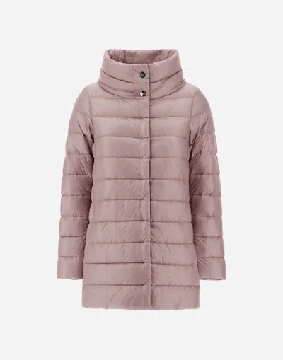 Herno Turtleneck Down Jacket In Pink
