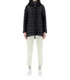 Herno Black 200 G Ultralight Nylon Amilia Coat In Black
