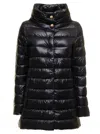 Herno Amelia Black Nylon Down Jacket In Black