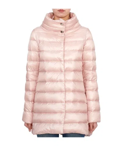 Herno Amelia Coat In Pink