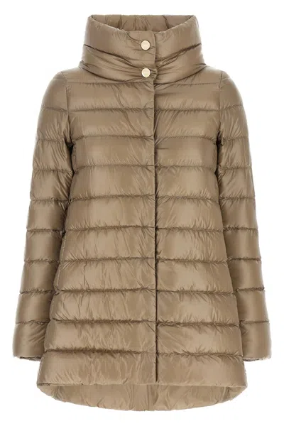 Herno 'amelia' Down Jacket In Beige