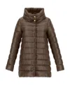 Herno Amelia Down Jacket In Brown