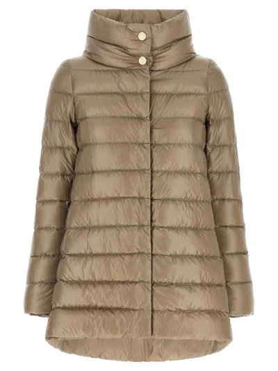 Herno Amelia Down Jacket In Brown