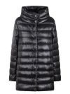 Herno Black 200 G Ultralight Nylon Amilia Coat In Grey
