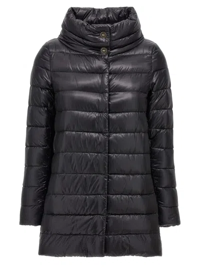 Herno "amelia" Quilted Down Jacket In Black