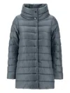 Herno Amelia High-neck Quilted Jacket In Blue