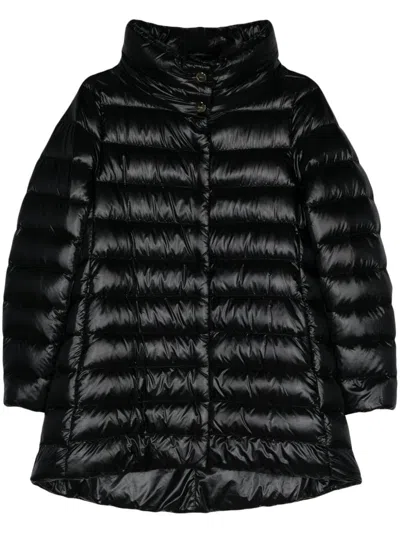 Herno A-shape Amelia Coat In Black