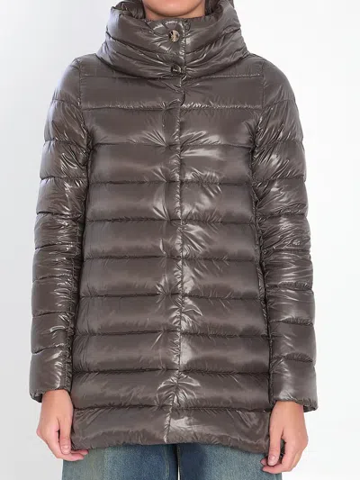 Herno Amelia Light Puffer Jacket In Gray