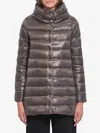 Herno Amelia Light Puffer Jacket In Gray