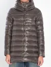 Herno Amelia Quilted Nylon Down Jacket In Gray