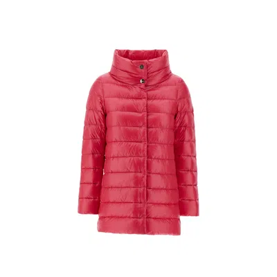 Herno Amelia Padded Coat Women In Red