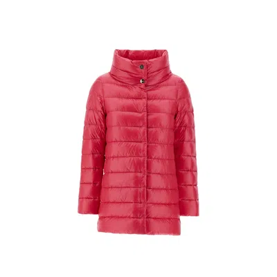 Herno Amelia Padded Coat In Pink