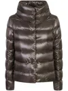Herno Amelia Puffer Jacket In Brown