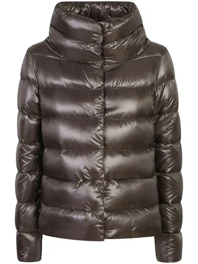 Herno Amelia Puffer Jacket In Fango