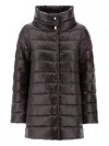 Herno Black 200 G Ultralight Nylon Amilia Coat In Black