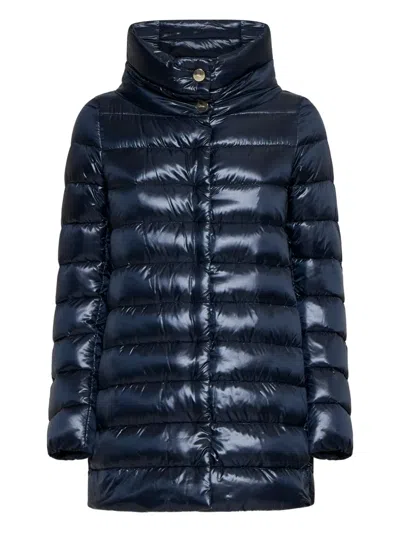 HERNO AMELIA QUILTED HIGH-NECK COAT