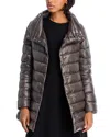 Herno Amelia Stand Collar Down Puffer Coat In Black