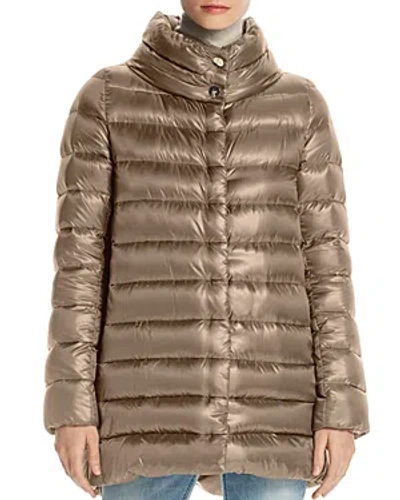 HERNO AMELIA STAND COLLAR DOWN PUFFER COAT,PI0505DIC 12017