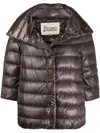 Herno Women Aminta Nylon Cape In Brown