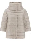 Herno Aminta Nude Hooded Jacket In Neutral