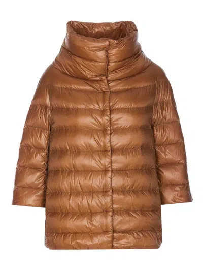 Herno Aminta Down Jacket In Marrón