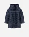 Herno Aminta Puffer Jacket In Navy Blue