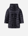 Herno Black Nylon Aminta Cape
