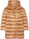 Herno Women Aminta Nylon Cape In Gold