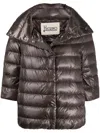 Herno Women Aminta Nylon Cape In Brown