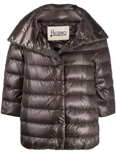 Herno Aminta Nylon Cape In Multi