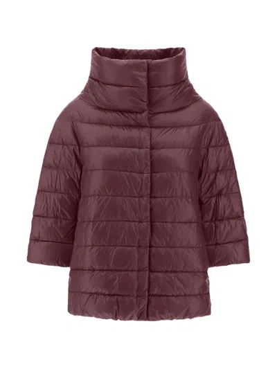 Herno Aminta Quilted Puffer Jacket In Red
