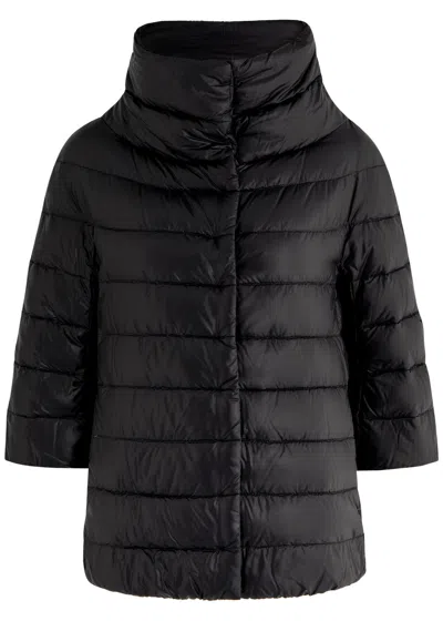 Herno Aminta Quilted Shell Jacket In Black