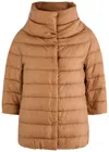 Herno Aminta Quilted Shell Jacket In Camel