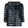Herno Aminta Quilted Three-quarter Sleeve Jacket In Blue