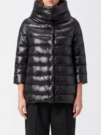 Herno Aminta Water-repellent Quilted Nylon Down Jacket With Goose Down Padding In Black
