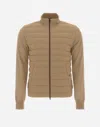 Herno シルクウール & Nuage カーディガン In Camel/white