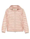 Herno Lightweight Quilted Down Jacket With Stand Collar In Pink