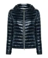 Herno Short Quilted Down Jacket With Detachable Hood In Black