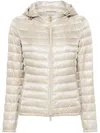Herno Angela Quilted Puffer Jacket In Neutral