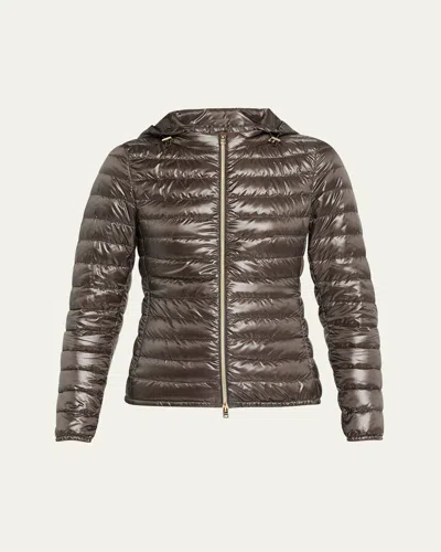 Herno Angela Short Down Jacket With Detachable Hood