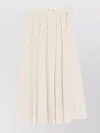 Herno Pleated Stretch Nylon Midi Skirt