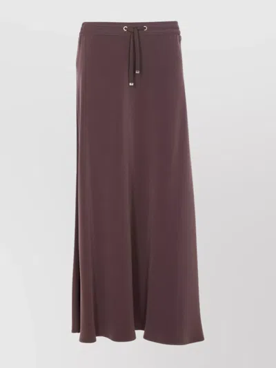 HERNO ANKLE LENGTH SKIRT DRAWSTRING WAIST