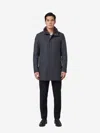 Herno Anthracite Gray Coat In Grey