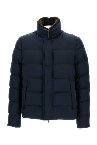 Herno Arendelle Bomber Jacket In Blue
