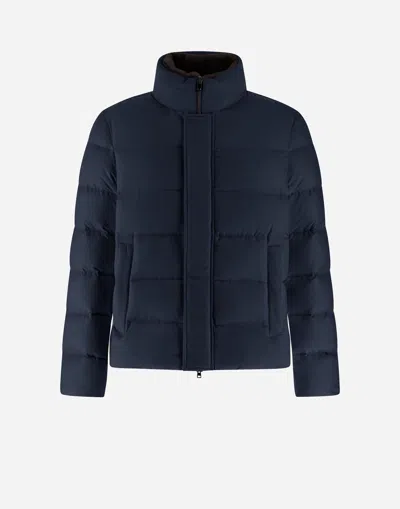 HERNO BOMBER JACKET IN ARENDELLE AND FAUX FUR