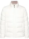 Herno Bomber Jacket In Arendelle And Faux Fur In White