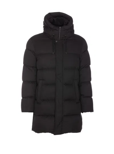 Herno Drawstring Padded Jacket In Black